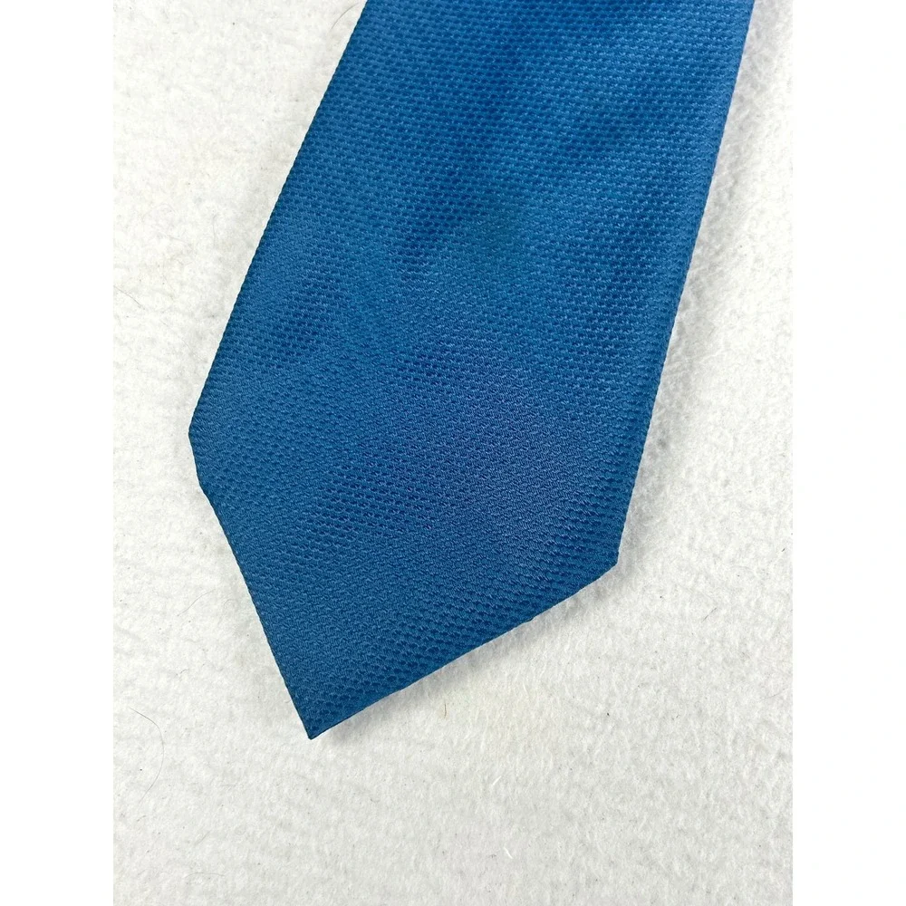 Unbranded Necktie Mens One Size Blue Textured Business Classic